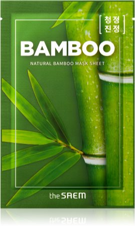 The Saem Natural Mask Sheet Bamboo feszesítő arcmaszk