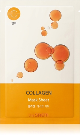 The Saem Bio Solution Collagen plátýnková maska pro intenzivní vypnutí a rozjasnění pleti