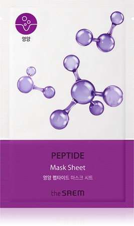 The Saem Bio Solution Peptide máscara em folha para iluminar e esticar intensamente a pele