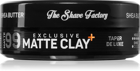 The Shave Factory Exclusive Matte Clay mat glina za oblikovanje las ultra močna fiksacija