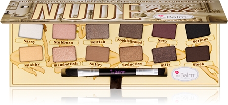 theBalm Nude Tude Oogschaduw Palette met Kwastje