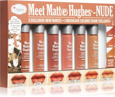 theBalm Meet Matt(e) Hughes Mini Kit Vol.8 sada tekutých rúžov