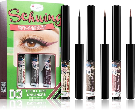 theBalm Schwing® Liquid Eyeliner Trio eyeliner liquide longue tenue