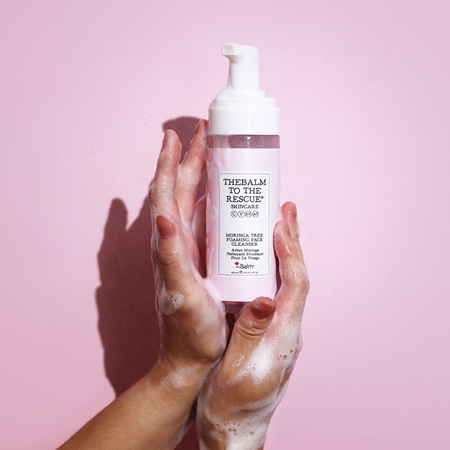 theBalm To The Rescue® Moringa Tree foaming face wash with moisturising effect