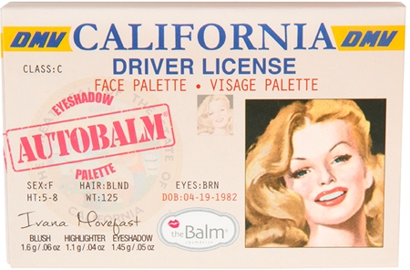 theBalm Autobalm California paleta pentru fata multifunctionala