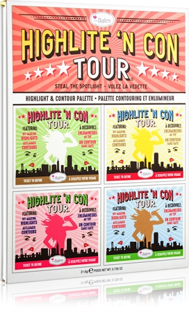 theBalm Highlite 'N Con Tour paleta iluminadora e de contorno