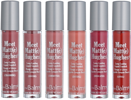 theBalm Meet Matt(e) Hughes Mini Kit sada tekutých rtěnek pro dlouhotrvající efekt