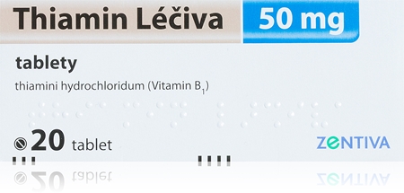 Thiamin Léčiva Thiamin 50mg tablety pro normální činnost nervové soustavy