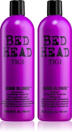TIGI Bed Head Dumb Blonde επωφελής συσκευασία για βαμμένα μαλλιά για γυναίκες