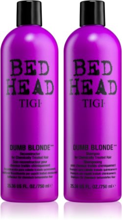 TIGI Bed Head Dumb Blonde επωφελής συσκευασία (για βαμμένα μαλλιά) για γυναίκες