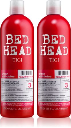 TIGI Bed Head Urban Antidotes Resurrection Ekonomisks iepakojums (plāniem un samocītiem matiem) sievietēm