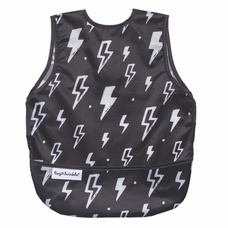 Tiny Twinkle Mess-proof Apron Bib Lightning babi infantil tipo babero