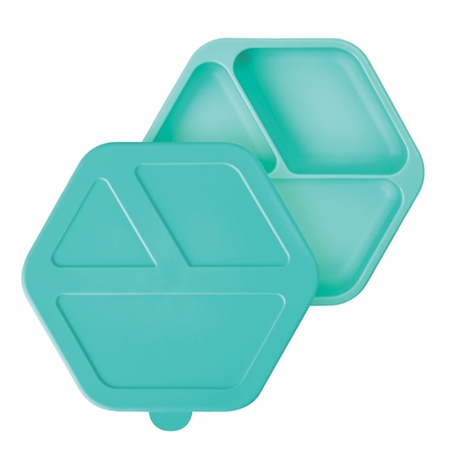 Tiny Twinkle Silicone Plate divided plate with lid