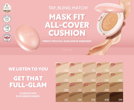 TIRTIR Mask Fit All Cover Cushion Mini Mattifying Cushion Foundation