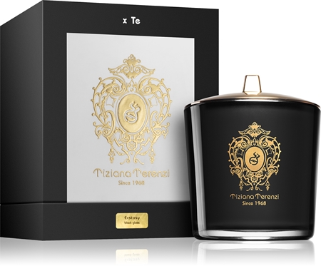 Tiziana Terenzi Ecstasy vela perfumada com pavio de madeira