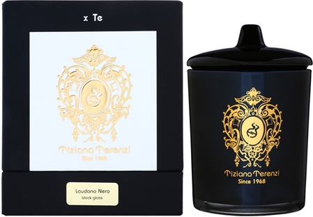 Tiziana Terenzi Black Laudano Nero scented candle with cap