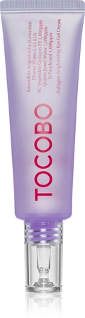 TOCOBO Collagen Brightening Eye Gel Cream creme de olhos antirrugas para reduzir os papos e olheiras com lavanda