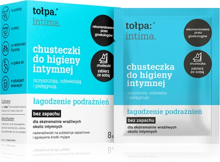Tołpa Dermo Intima vlhčené čisticí ubrousky na intimní partie