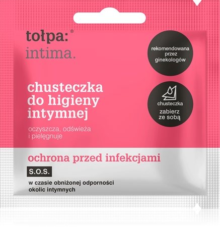Tołpa Dermo Intima фини почистващи кърпички за интимните части