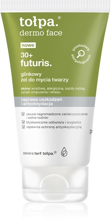 Tołpa Dermo Face Futuris 30+ gel de limpeza facial com argila