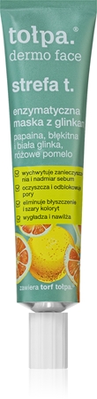 Tołpa Dermo Face T-Zone enzymatyczna maseczka peelingująca z glinki