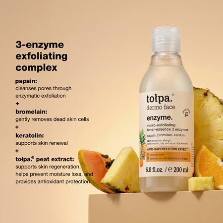 Tołpa Dermo Face Enzyme emulsione detergente effetto scrub