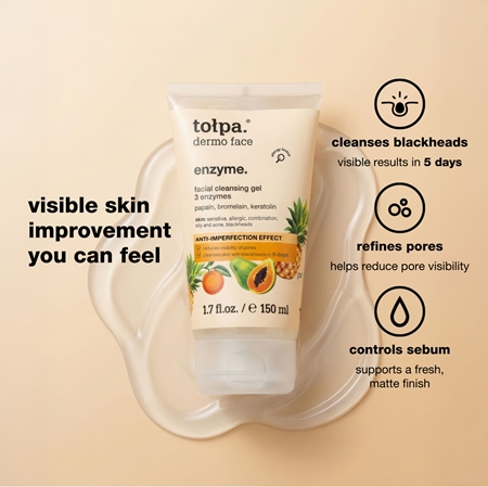 Tołpa Dermo Face Enzyme prausimosi želė nuo inkštirų