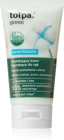 Tołpa Green Moisturizing łagodzący krem do rąk o działaniu nawilżającym