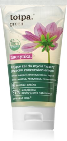 Tołpa Green Capillary gel nettoyant fortifiant pour peaux sensibles et rougies