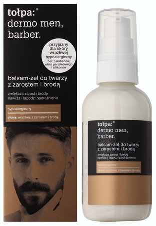 Tołpa Dermo Men Barber zjemňujúci balzam-gél pre mužov s fúzmi