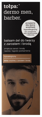 Tołpa Dermo Men Barber zjemňujúci balzam-gél pre mužov s fúzmi