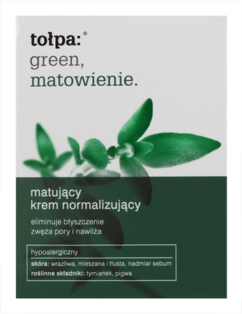 Tołpa Green Matt krem normalizująco-matujący do skóry tłustej