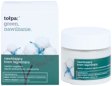 Tołpa Green Moisturizing zklidňující a hydratační krém s vyhlazujícím efektem