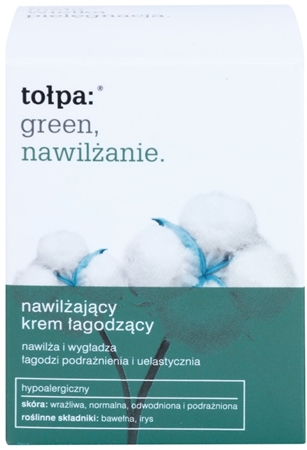Tołpa Green Moisturizing zklidňující a hydratační krém s vyhlazujícím efektem