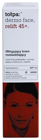 Tołpa Dermo Face Relift 45+ aufhellende Lifting-Creme LSF 15
