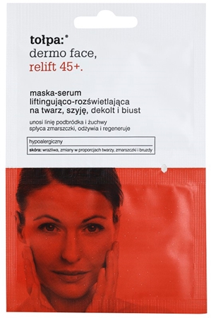 Tołpa Dermo Face Relift 45+ máscara iluminadora com efeito lifting