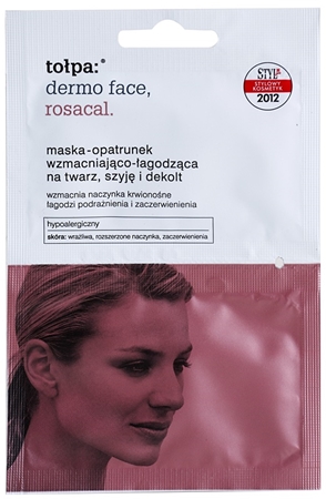Tołpa Dermo Face Rosacal beruhigende Maske für gerötete und gereizte Haut für Gesicht, Hals und Dekolleté