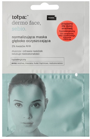 Tołpa Dermo Face Sebio masque normalisant et purifiant en profondeur pour peaux à imperfections