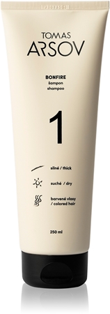 Tomas Arsov Bonfire Shampoo hydratisierendes Shampoo zum Schutz der Farbe für beschädigtes und coloriertes Haar