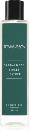 Tomas Arsov SANDALWOOD VIOLET LEATHER Shower gel parfümiertes Duschgel mit feuchtigkeitsspendender Wirkung