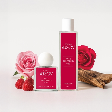 Tomas Arsov Rose Raspberry Oud parfümiertes Duschgel mit Himbeeren