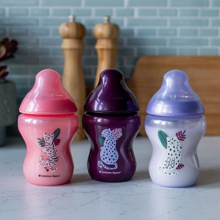 Tommee Tippee Closer To Nature Anti-colic Jungle Pinks baby bottle