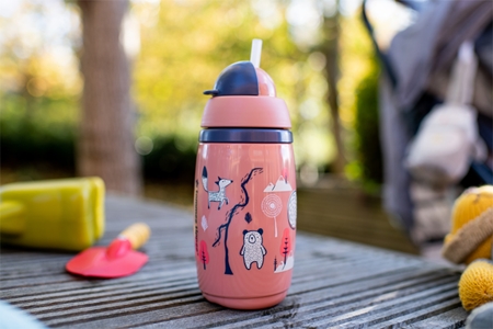 Tommee Tippee Superstar Insulated Straw Pink taza con pajita