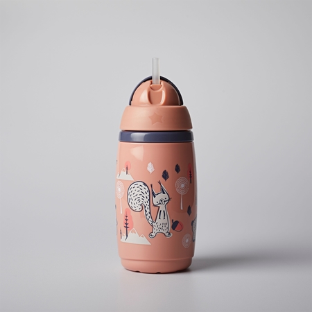 Tommee Tippee Superstar Insulated Straw Pink taza con pajita