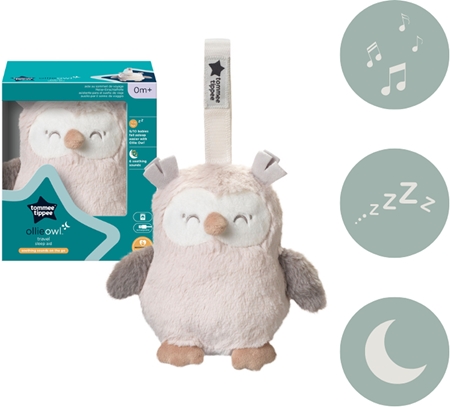 Tommee Tippee Grofriend Ollie the Owl контрастна підвісна іграшка з мелодією