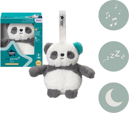 Tommee Tippee Grofriend Pip the Panda Kontrast-Spielzeug zum Aufhängen mit Melodie