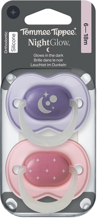 Tommee Tippee NightGlow Soother 6-18m lutt