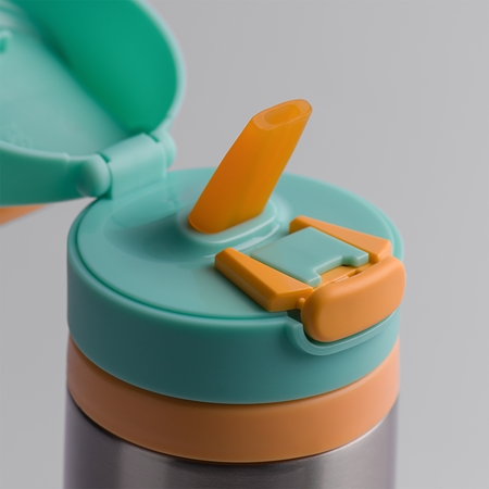 Tommee Tippee On The Go rostfreie Thermosflasche mit Silikonsauger