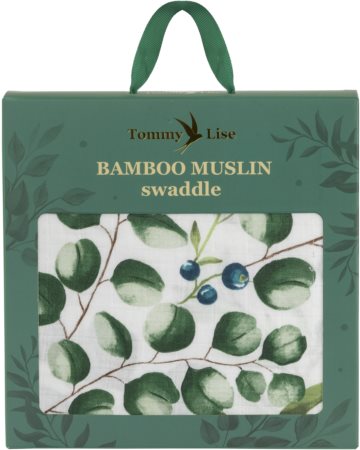 Tommy Lise Bamboo Muslin Swaddle Breezy Greenwood muselinas