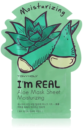 TONYMOLY I'm REAL Aloe Máscara em folha com efeito hidratante